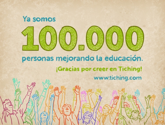 Juntos mejoramos la Educación, ya somos 100.000 usuarios